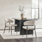 Silla de comedor curvada tapizada moderna Alexis, juego de 2