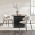 Silla de comedor curvada tapizada moderna Alexis, juego de 2