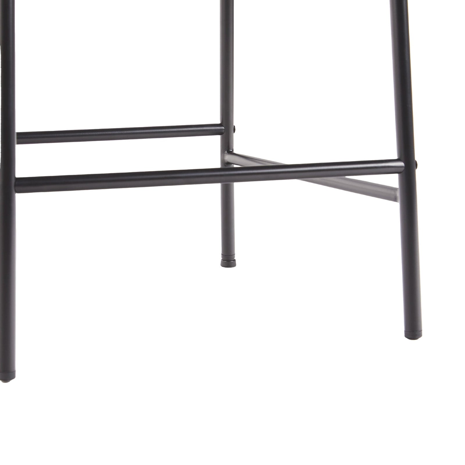 Taburete de bar curvo tapizado moderno Alexis, juego de 2