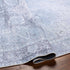 Alfombra lavable de pelo plano azul hielo - Liquidación