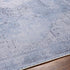 Alfombra lavable de pelo plano azul hielo - Liquidación