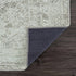 Alfombra lavable de pelo plano Barny Sage