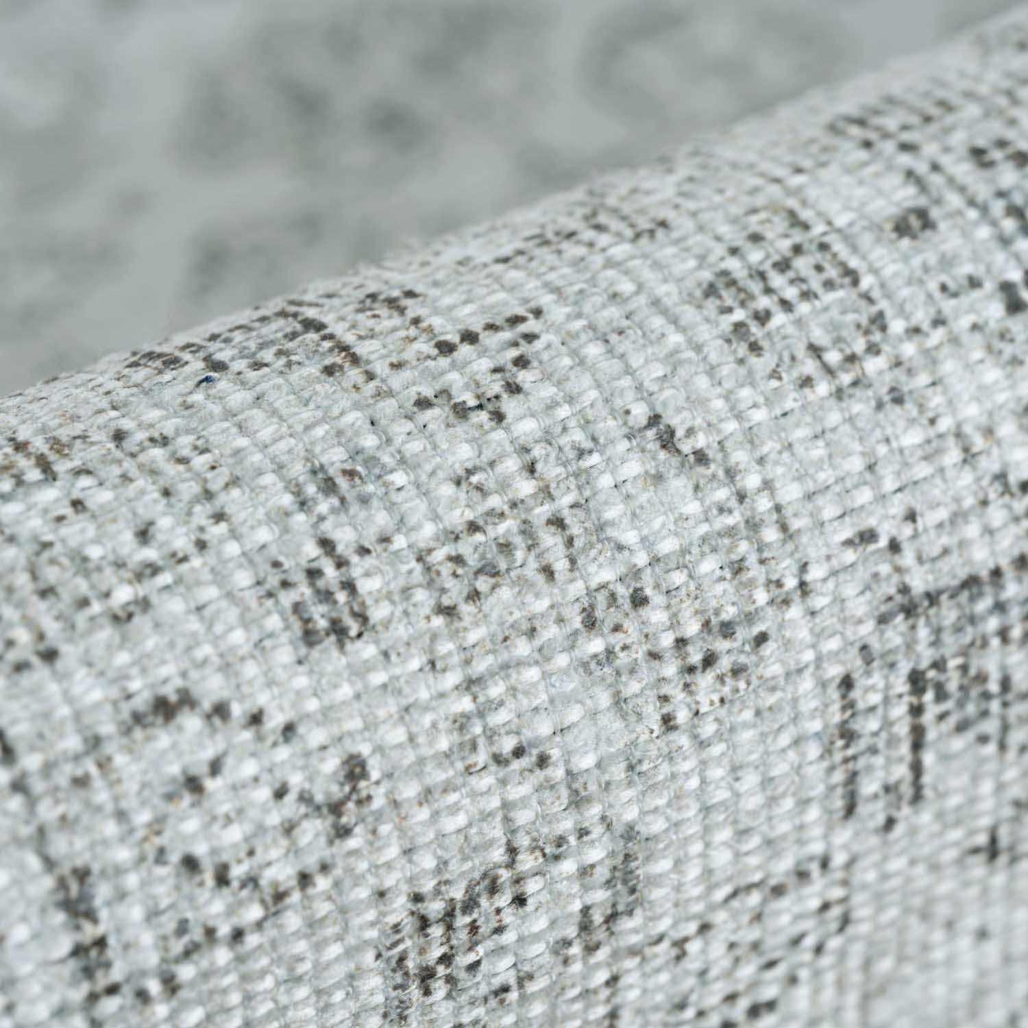 Alfombra lavable de pelo plano Barny Sage