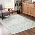 Alfombra lavable de pelo plano Barny Sage