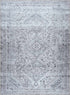 Alfombra lavable de pelo plano gris Barny