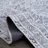 Alfombra lavable de pelo plano gris Barny