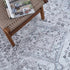Alfombra lavable de pelo plano gris Barny