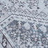 Alfombra lavable de pelo plano gris Barny