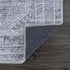 Alfombra lavable de pelo plano gris Barny