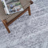 Alfombra lavable de pelo plano gris Barny