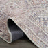 Alfombra lavable de pelo plano color canela Barny