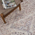 Alfombra lavable de pelo plano color canela Barny