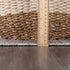 Alfombra lavable de pelo plano beige Barny