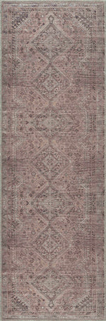 Alfombra lavable de pelo plano marrón Barny