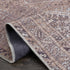 Alfombra lavable de pelo plano marrón Barny