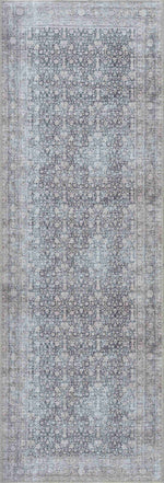 Alfombra lavable de pelo plano vintage Hedda