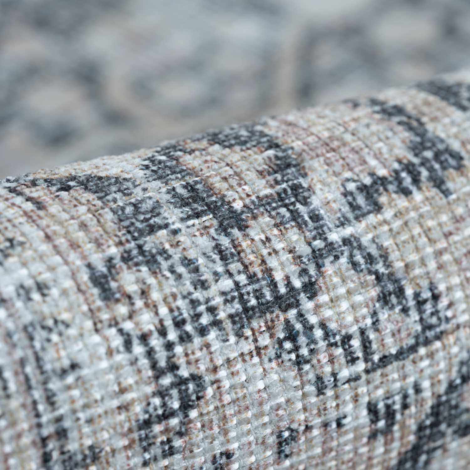 Alfombra lavable de pelo plano vintage Hedda