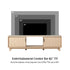 Mueble de TV escandinavo con estructura de láminas Reema Arundo