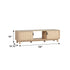 Mueble de TV escandinavo con estructura de láminas Reema Arundo