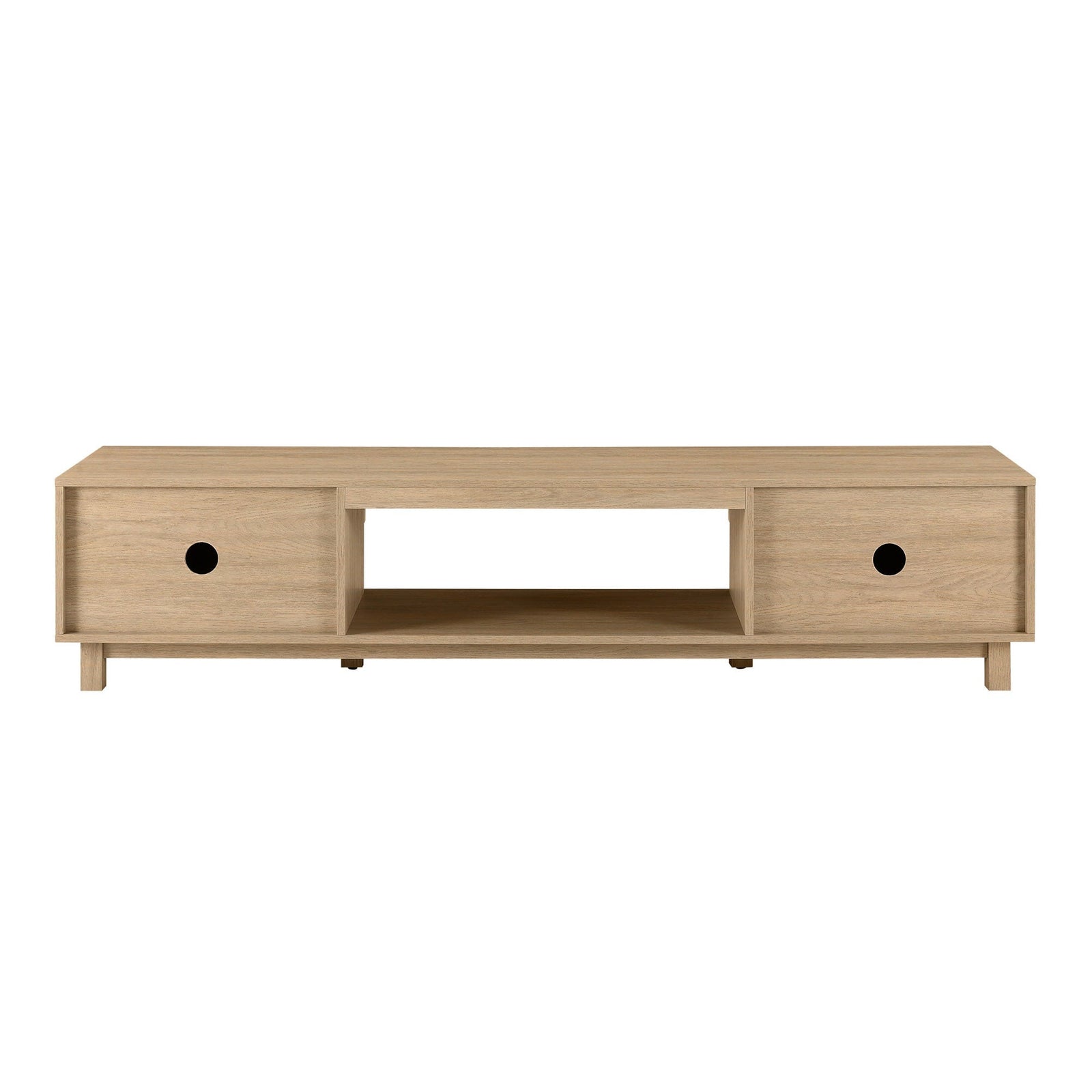 Mueble de TV escandinavo con estructura de láminas Reema Arundo