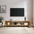 Mueble de TV escandinavo con estructura de láminas Reema Arundo