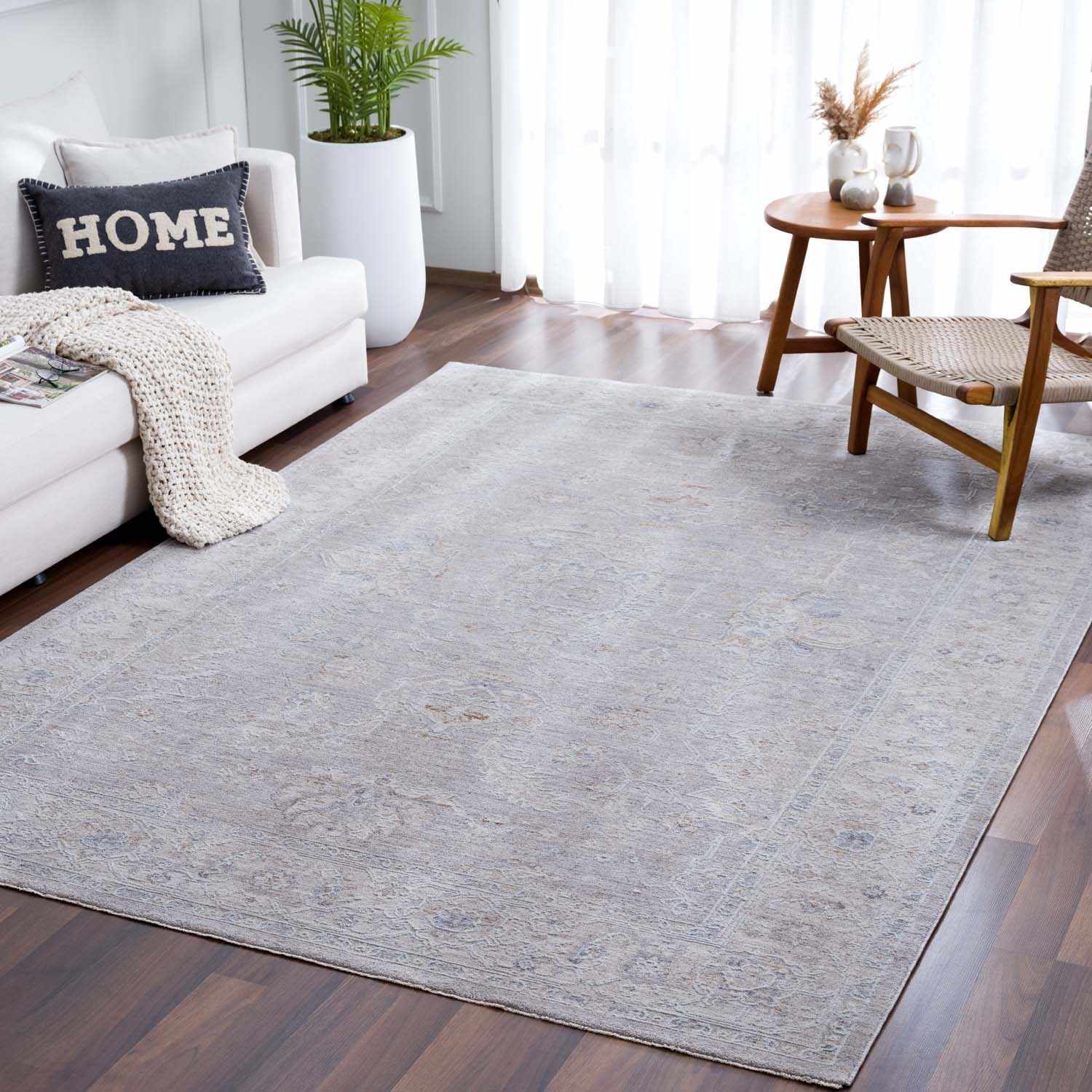Alfombra gris Tahmoor - Liquidación