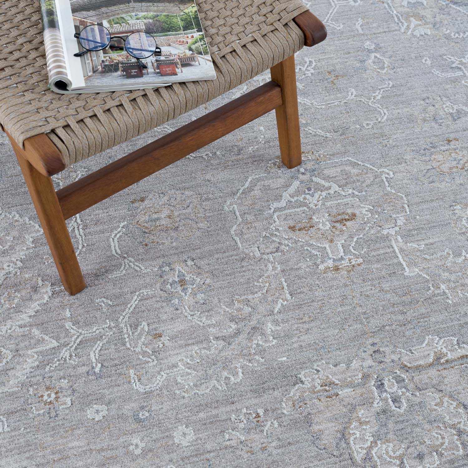 Alfombra gris Tahmoor - Liquidación