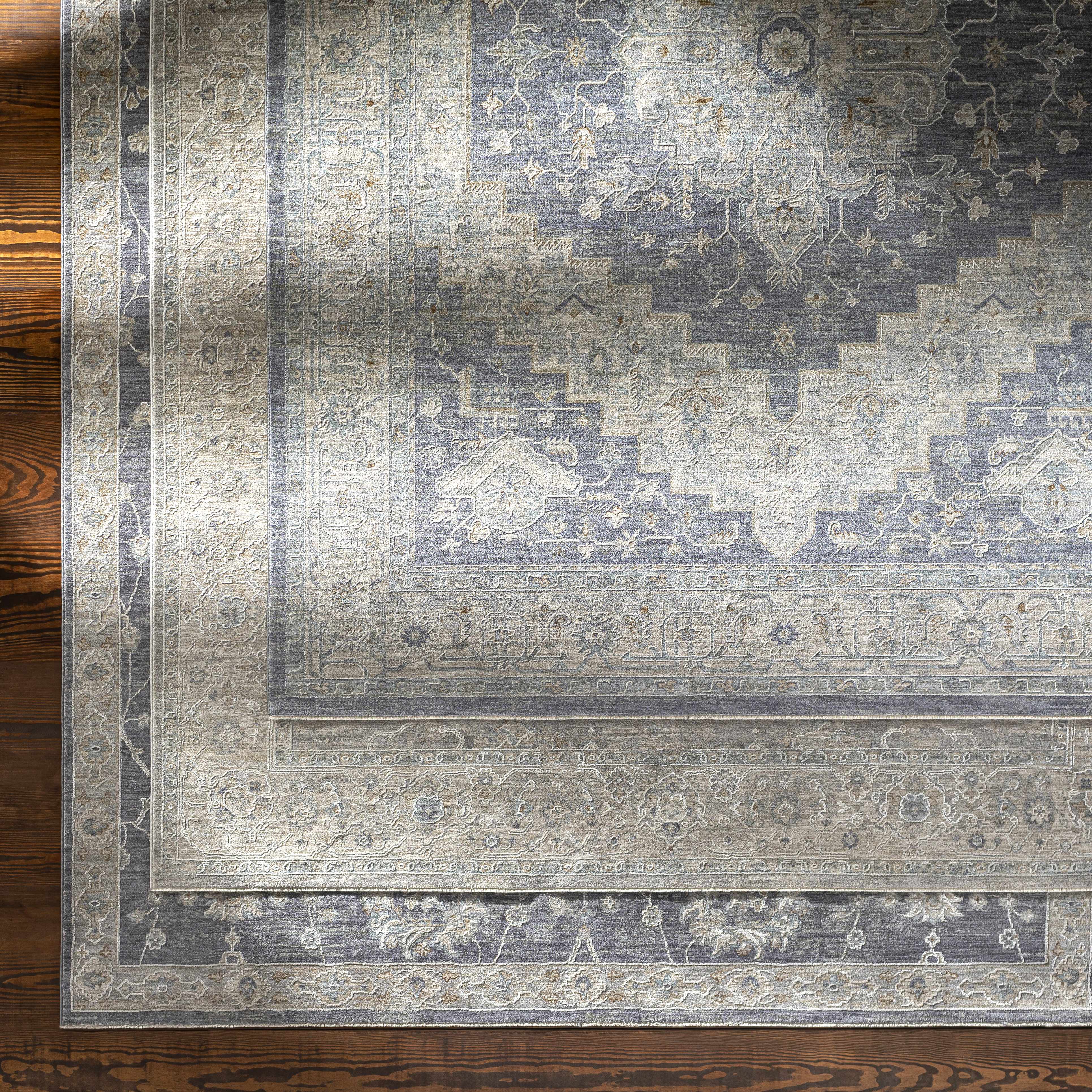 Alfombra Sema Blue Medallion - Liquidación