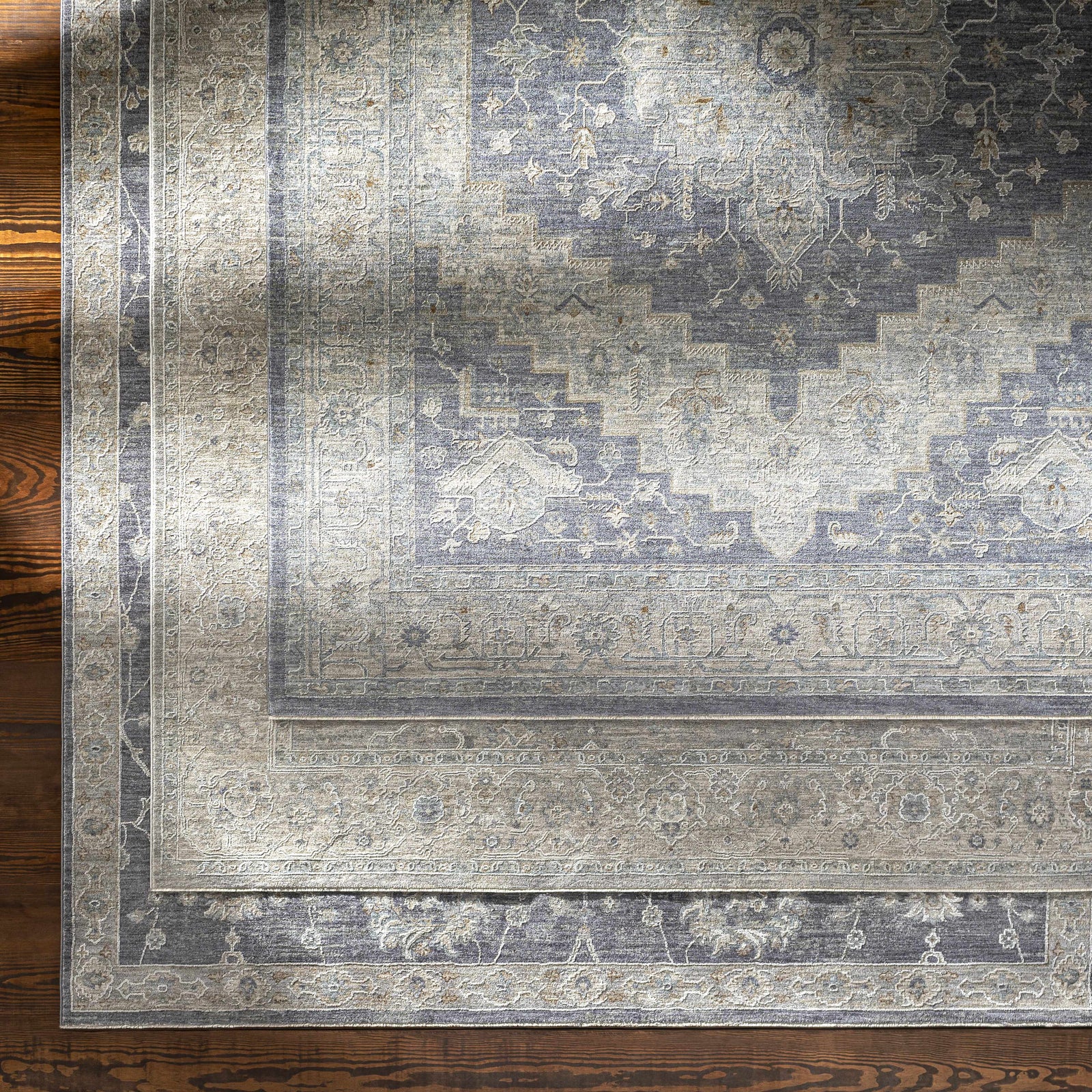 Alfombra Sema Blue Medallion - Liquidación
