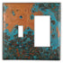 Azul Copper - 1 Toggle / 1 Rocker Wallplate