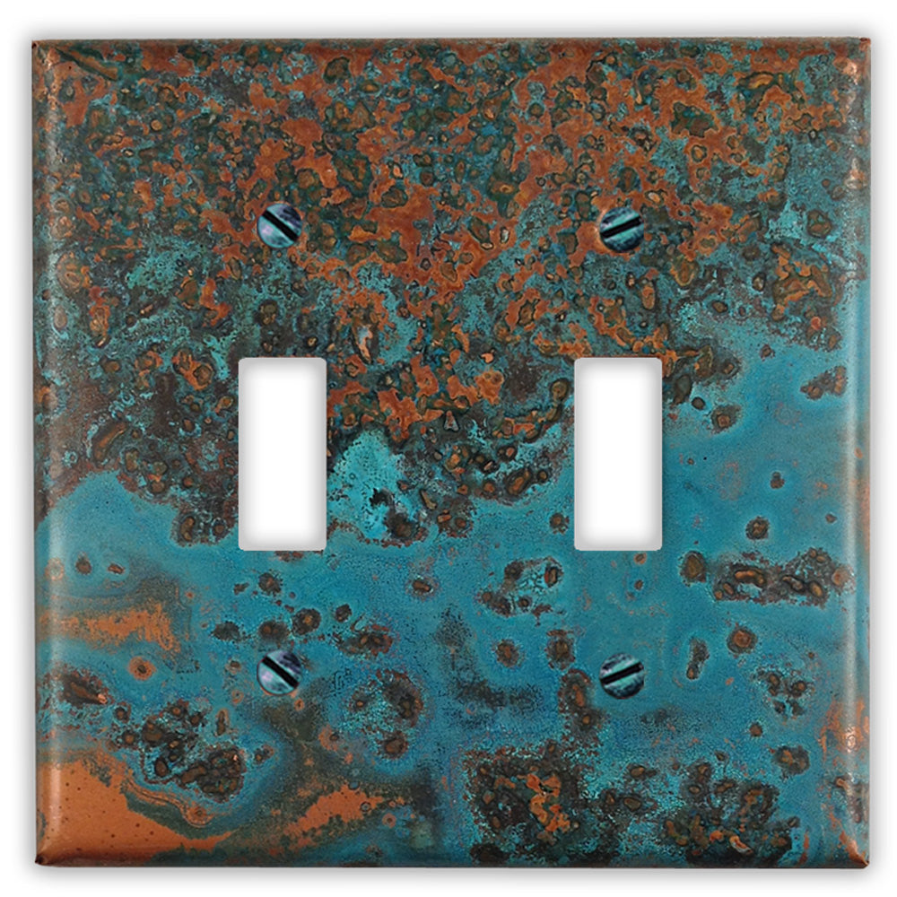 Azul Copper - 2 Toggle Wallplate