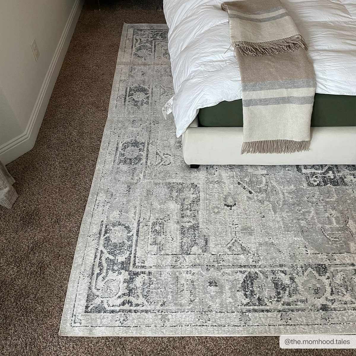 Alfombra lavable de pelo plano Akram Antrasit