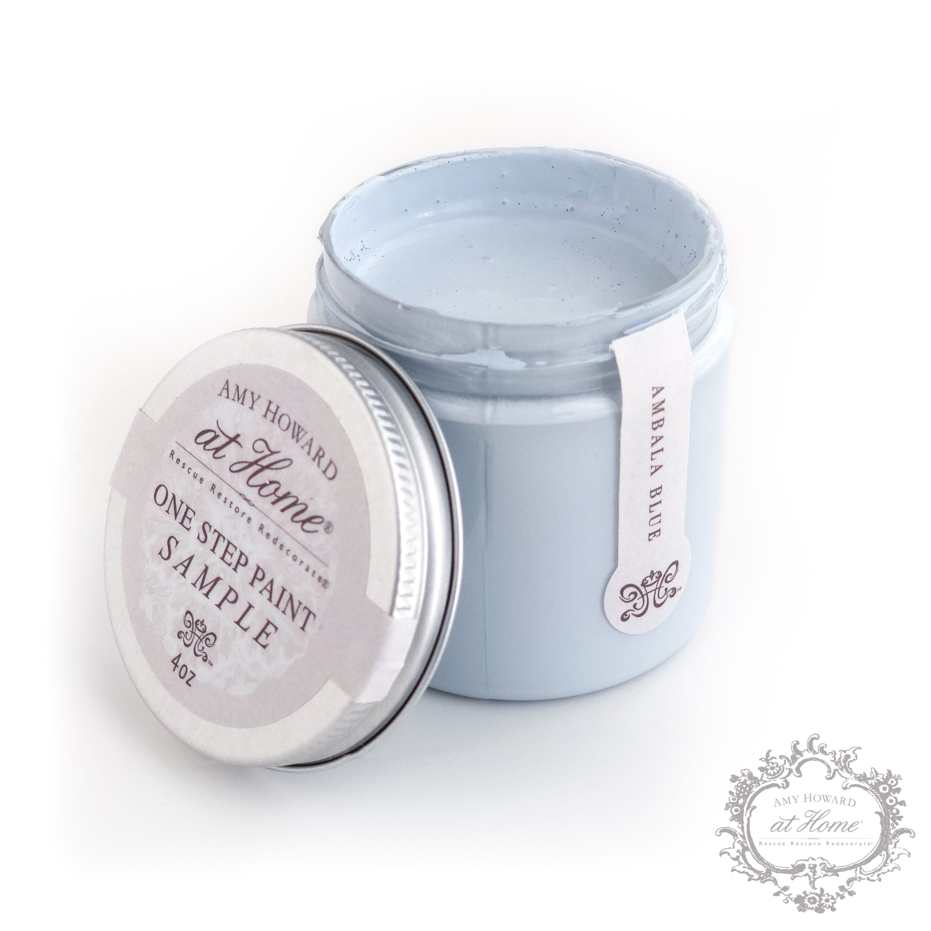 Azul Ambala - Pintura de un solo paso - Muestra de 4 oz 