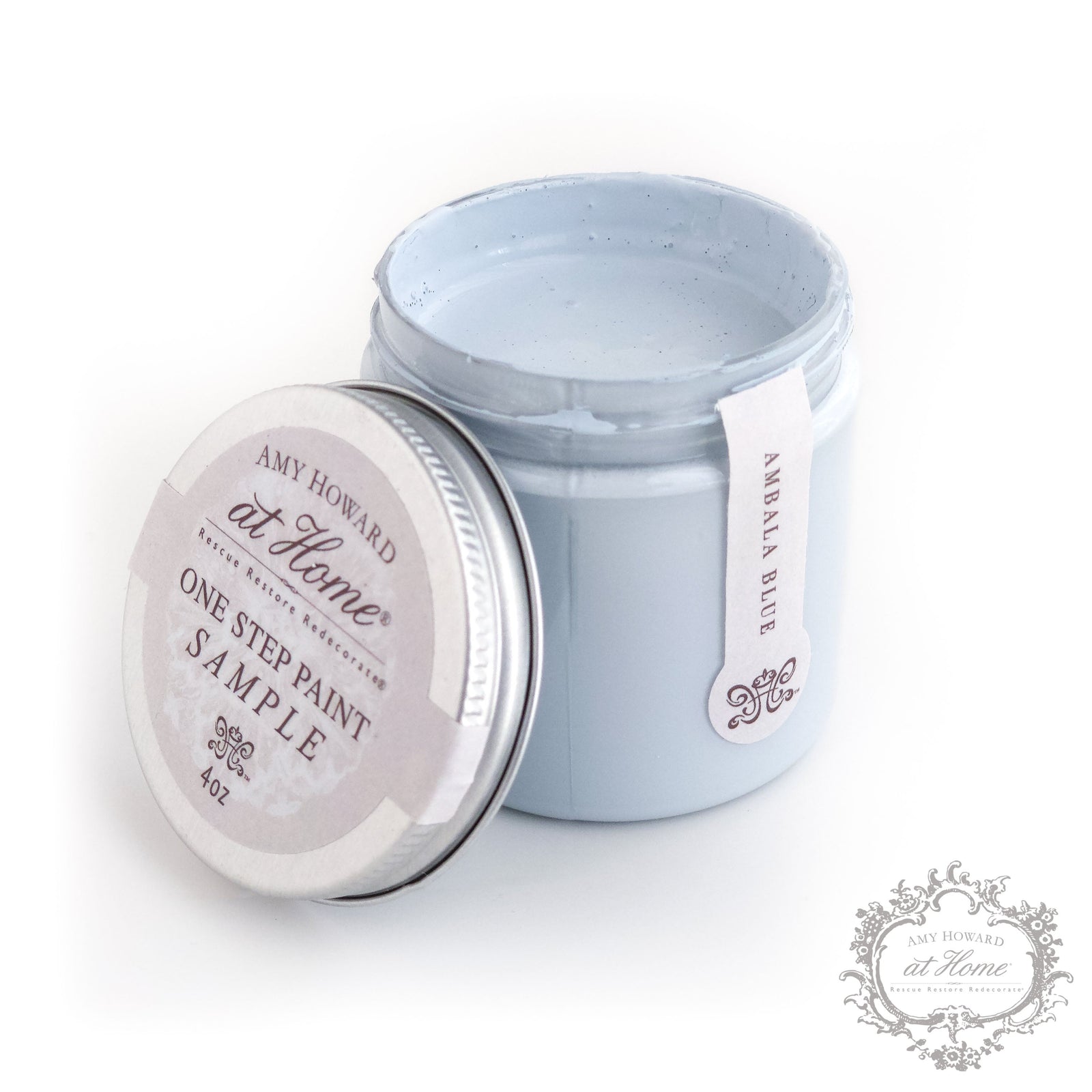 Azul Ambala - Pintura de un solo paso - Muestra de 4 oz 