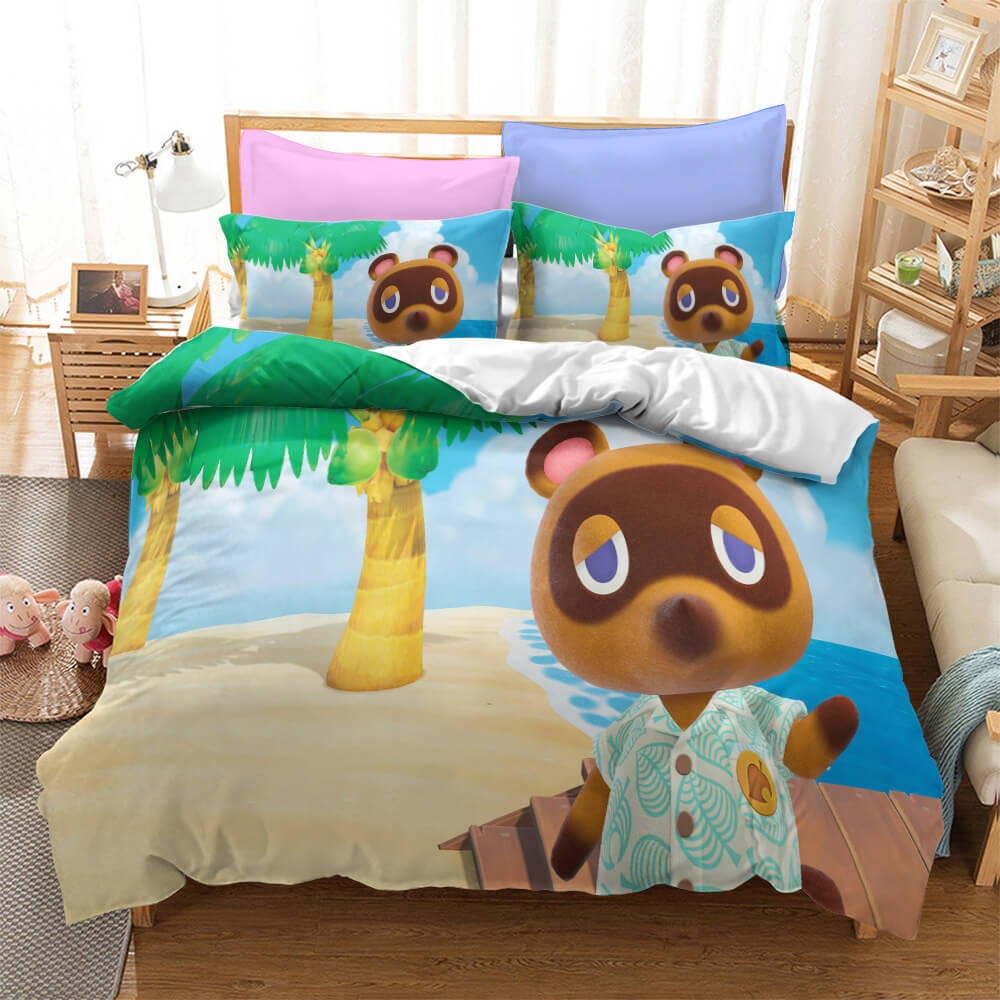 Animal Crossing Pattern Bedding Set Quilt Cover Without Filler