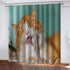 Animal Cute Cat Curtains Blackout Window Drapes