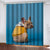 Animal Dog Curtains Blackout Window Drapes