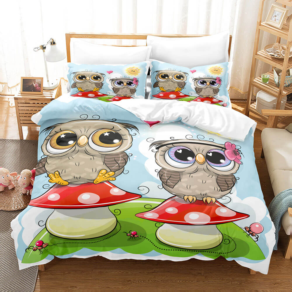 Animal World Owl Bedding Sets Quilt Cover Without Filler