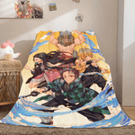Demon Slayer Flannel Fleece Throw Blanket
