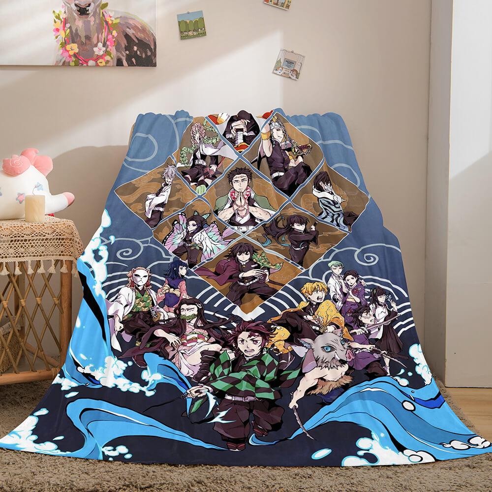 Demon Slayer Flannel Fleece Throw Blanket