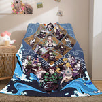 Demon Slayer Flannel Fleece Throw Blanket