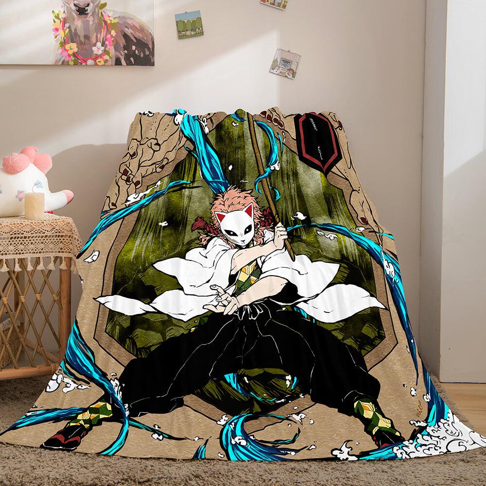 Demon Slayer Flannel Fleece Throw Blanket