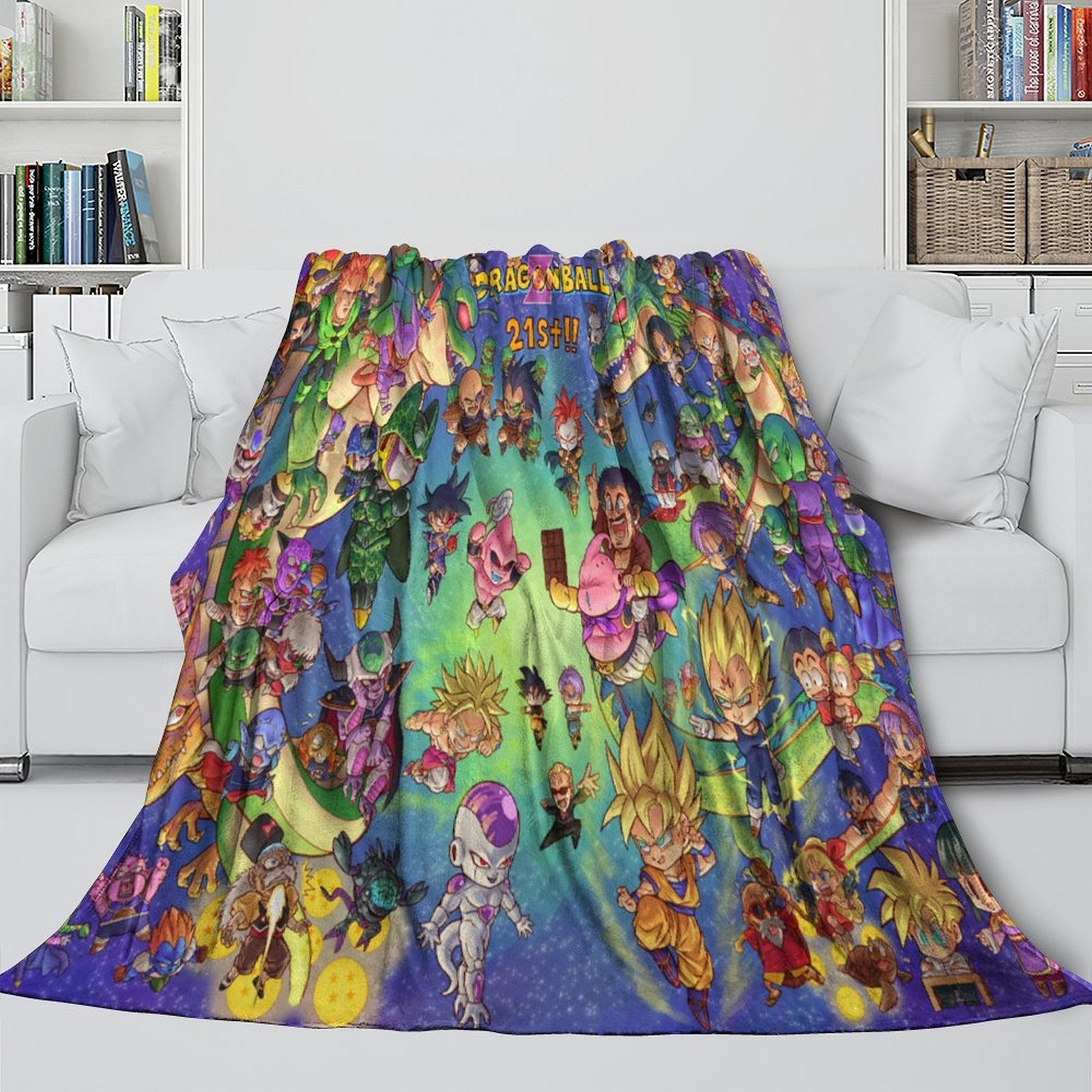 Anime Dragon Ball Blanket Flannel Fleece Throw Room Decoration