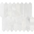 Arabescato Carrara Pickett 10.63" x 12" Honed Marble Mesh-Mounted Mosaic Tile 3" x 12"- MSI Collection