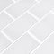 Azulejo de metro blanco de vidrio brillante Arctic Ice - Colección MSI