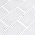 Azulejo de metro blanco de vidrio brillante Arctic Ice - Colección MSI
