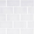 Azulejo de metro blanco de vidrio brillante Arctic Ice - Colección MSI