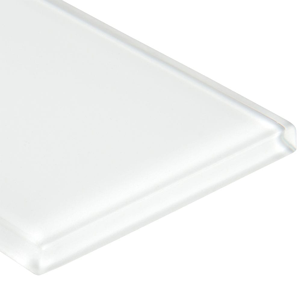 Azulejo de metro blanco de vidrio brillante Arctic Ice - Colección MSI