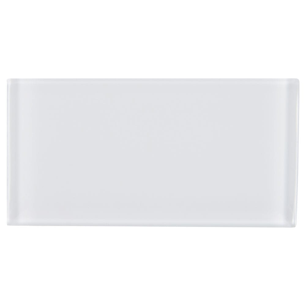Azulejo de metro blanco de vidrio brillante Arctic Ice - Colección MSI