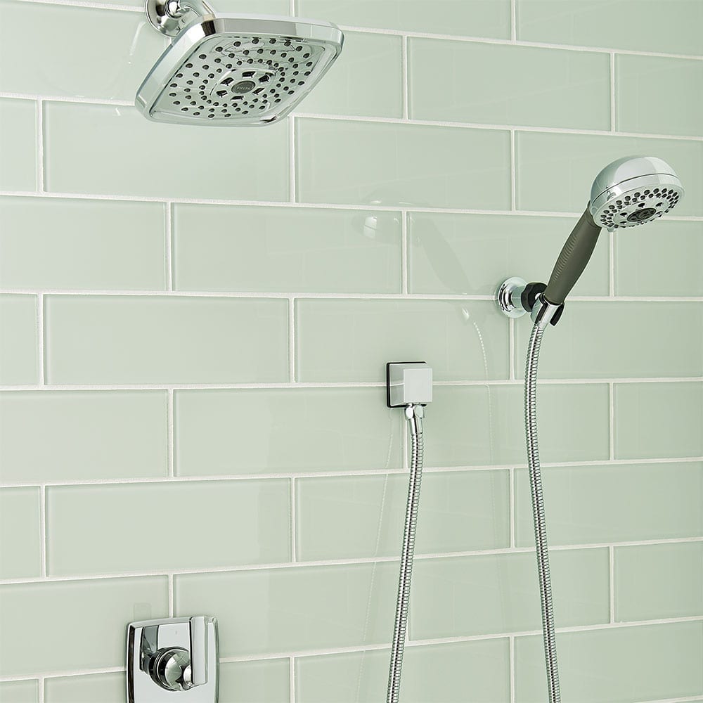 Azulejo de metro blanco de vidrio brillante Arctic Ice - Colección MSI